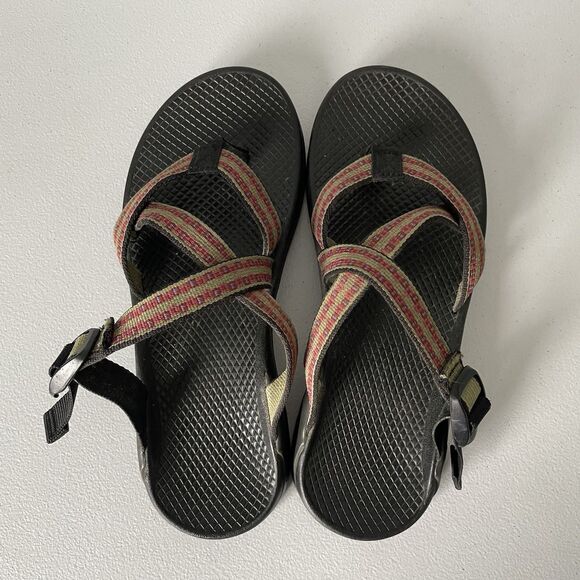 Chaco Sandals Strappy Backless Hiking Water Shoes Outdoor Pink Black Women's 8 - Picture 6 of 11